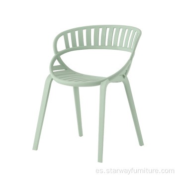 jardín de alta calidad compuesta silla de plástico de jardín al aire libre